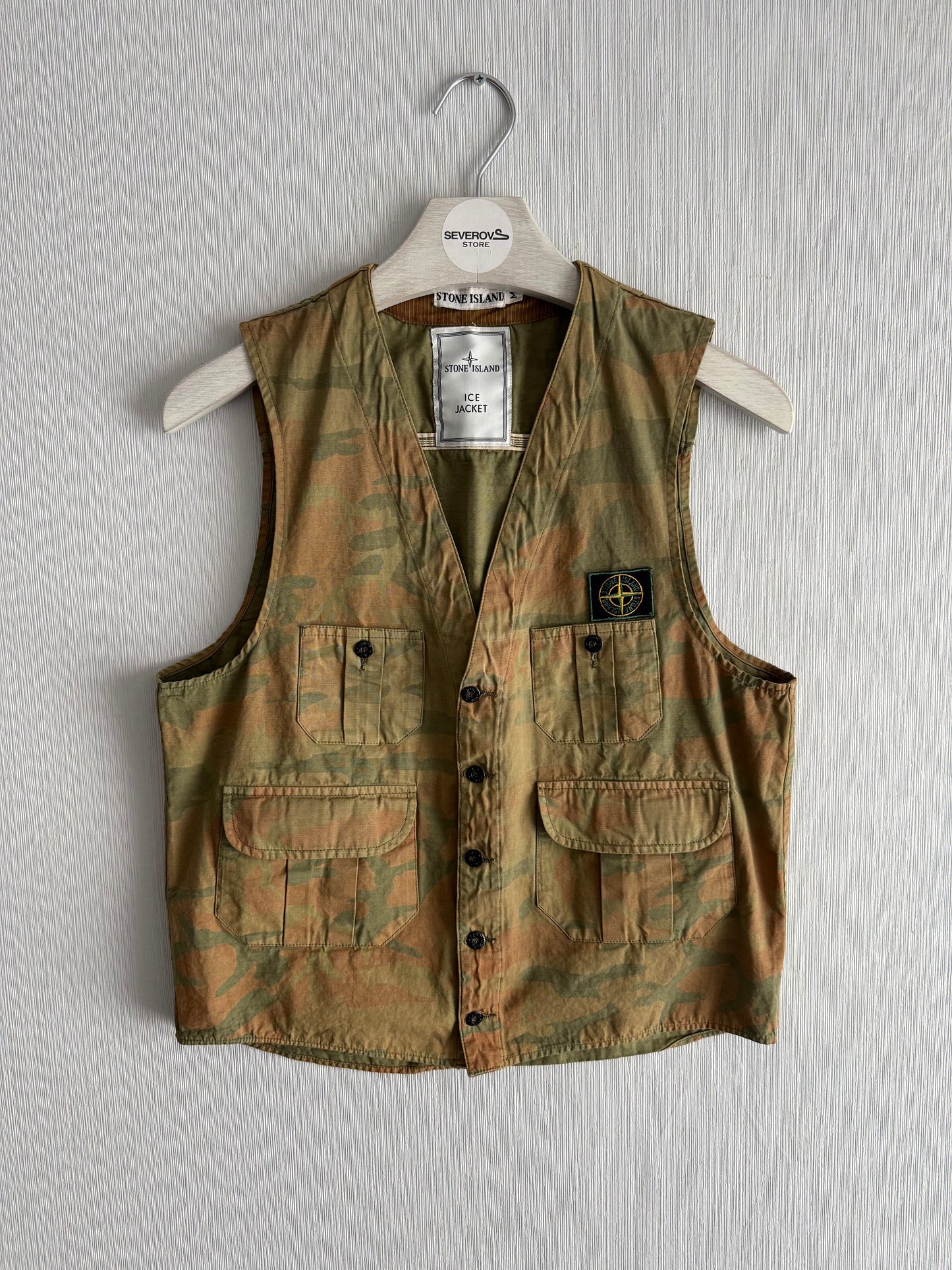 Stone Island 1990 Ice Jacket Camo Vest