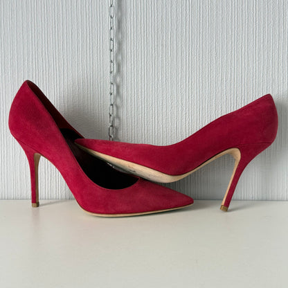 Christian Dior Red Suede Heels