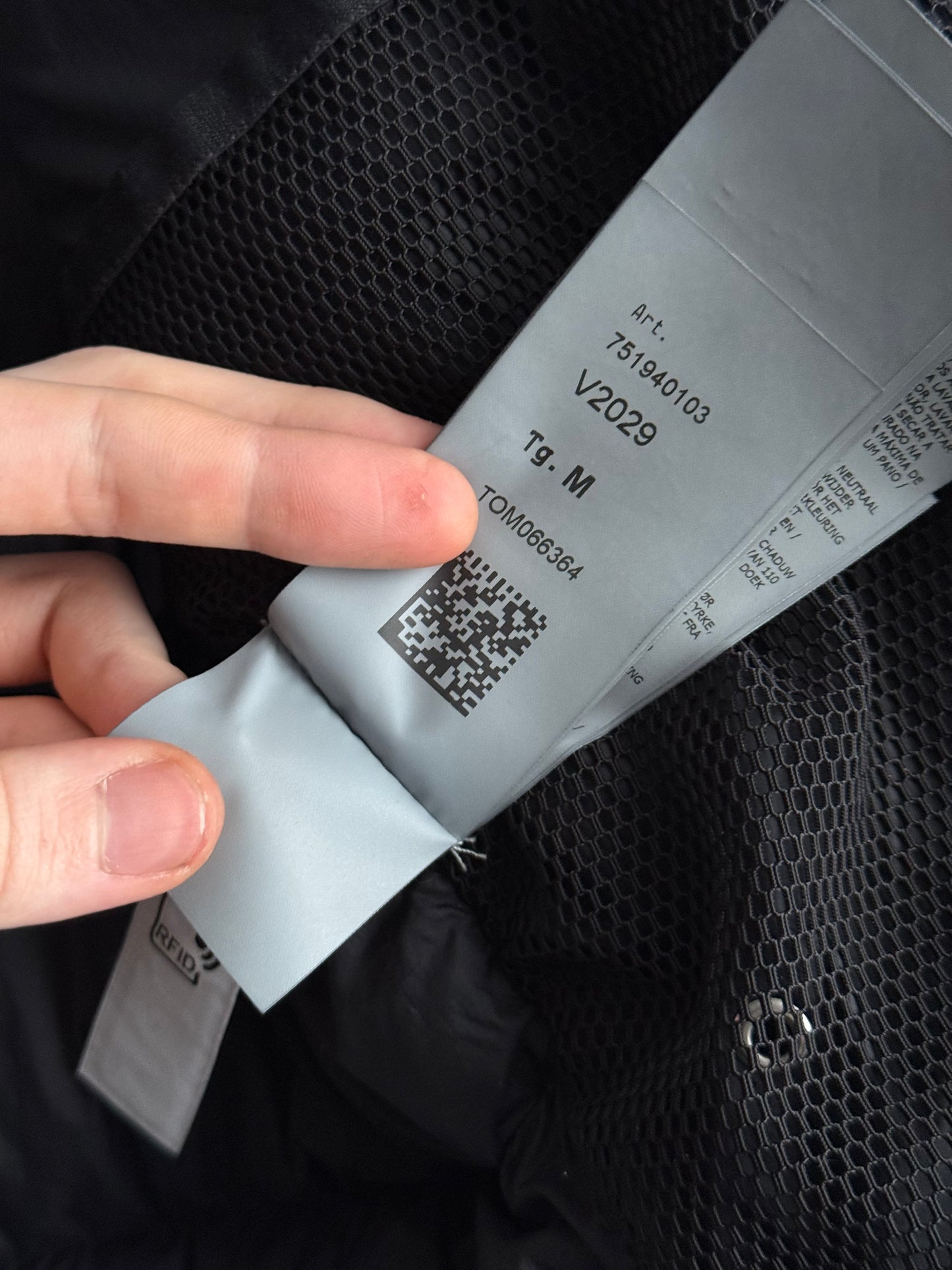 Stone Island Shadow Project FW21 High Density R-Nylon Jersey Real Down Jacket in Black