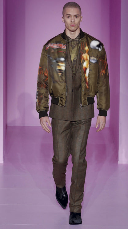 Givenchy FW16 Heavy Metal Printed Bomber Jacket