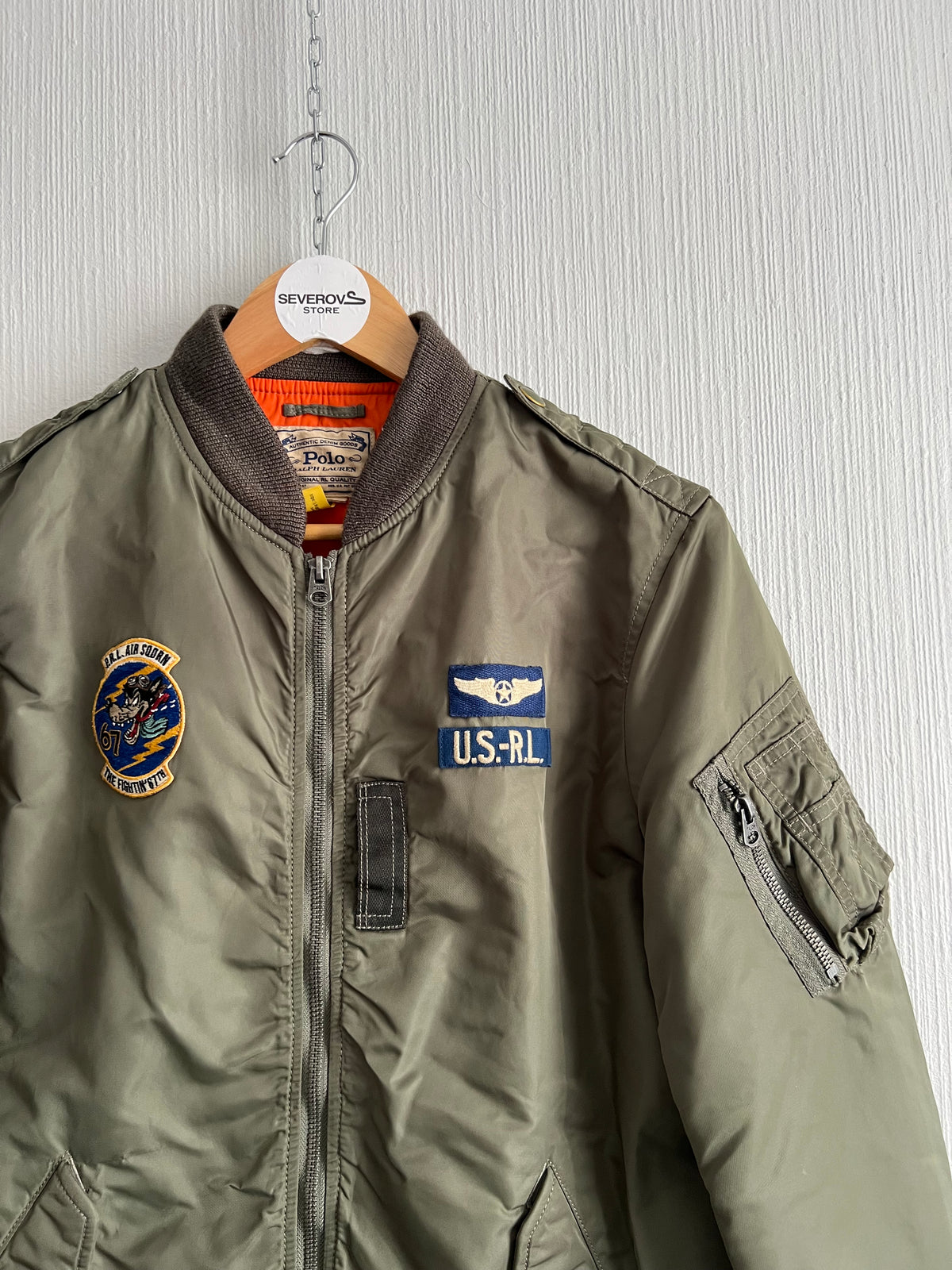 Polo Ralph Lauren Khaki Twill Bomber Jacket