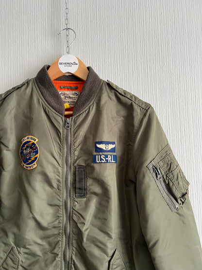 Polo Ralph Lauren Khaki Twill Bomber Jacket