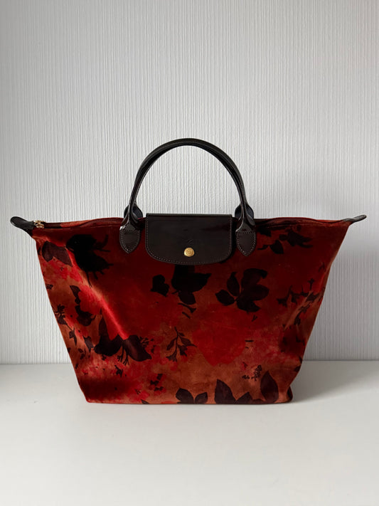 Longchamp Velvet Le Pliage Tote size L