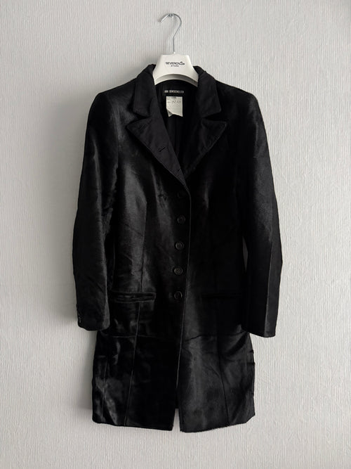 Ann Demeulemeester F/W 2004 Runway Sample Ponyhair Coat