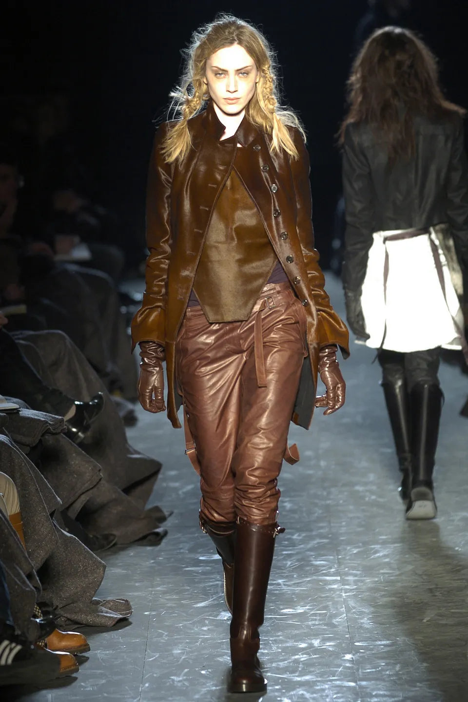 Ann Demeulemeester F/W 2004 Runway Sample Ponyhair Coat