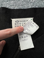 Maison Martin Margiela Line 1 Dark Grey Spiral Zipper Jumper – Fall 2012