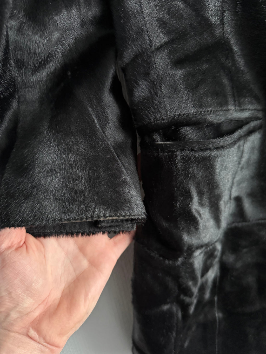 Ann Demeulemeester F/W 2004 Runway Sample Ponyhair Coat