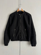 Prada Black Cotton Bomber Jacket