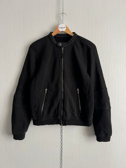 Prada Black Cotton Bomber Jacket