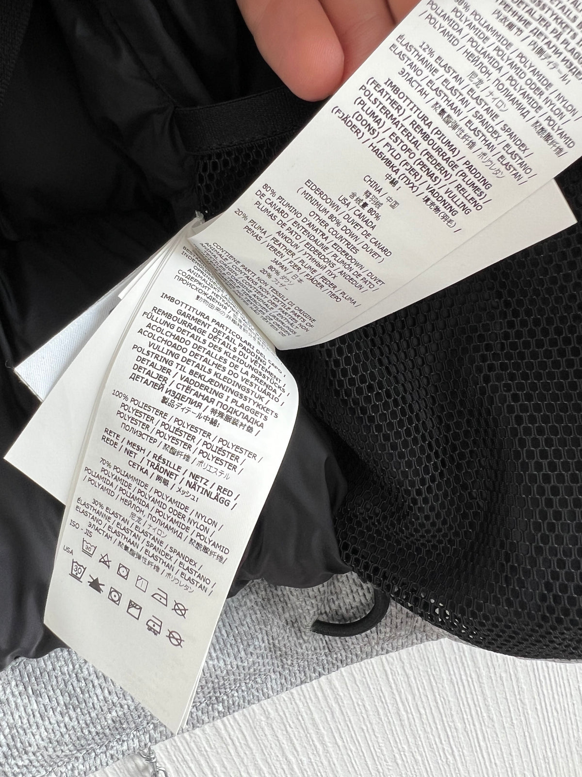 Stone Island Shadow Project Textile Non-Woven Poly Down Grey Jacket