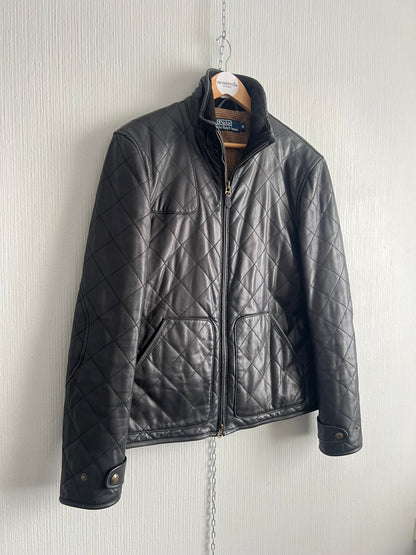 Polo Ralph Lauren Quilted Lambskin Leather Jacket