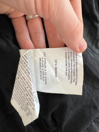 Levi’s Asymmetrical Crinkled Real Leather Jacket