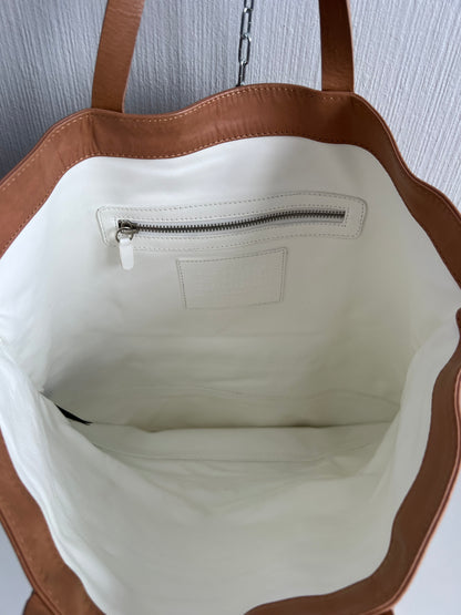 Maison Martin Margiela X H&M Light Brown Leather Tote Bag