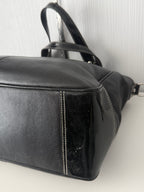 Coach Laura Black Leather Tote Bag