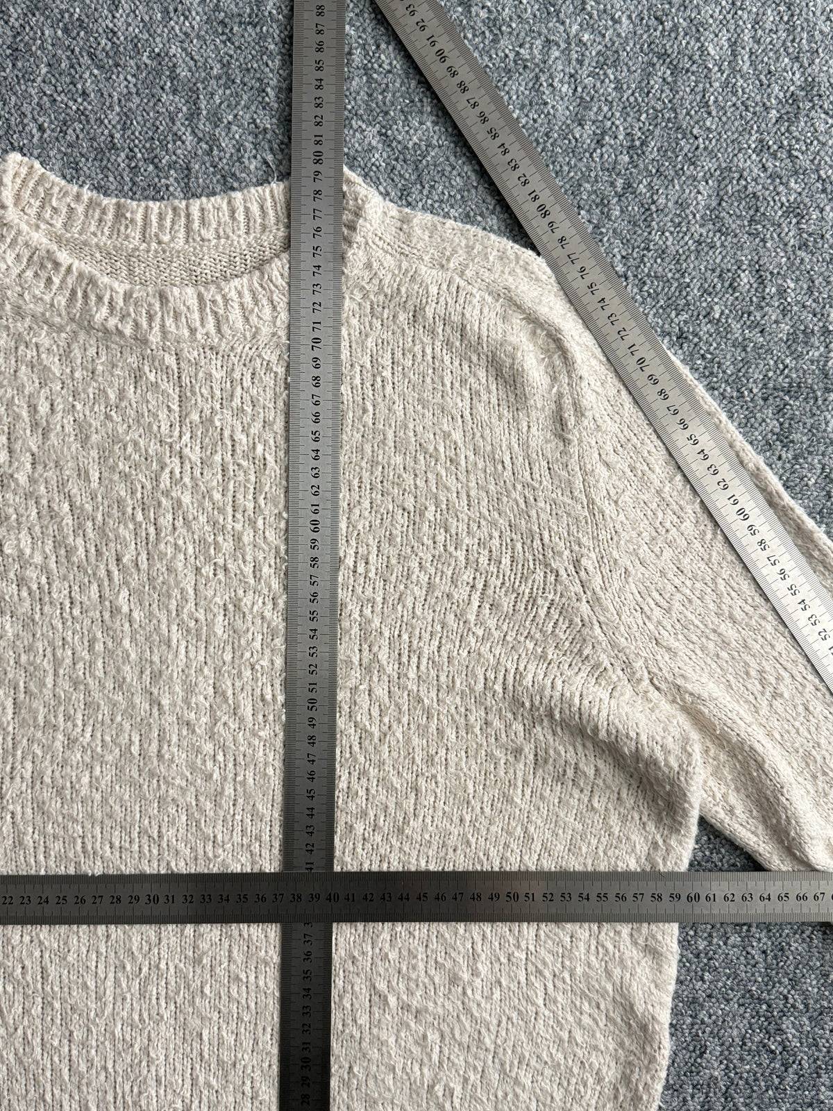 Maison Margiela Off-White Pilling Sweater