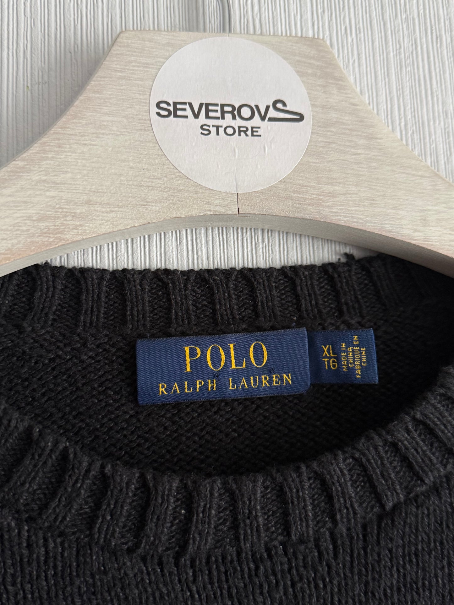 Polo Ralph Lauren Cocoa Bear Sweater Black Knit