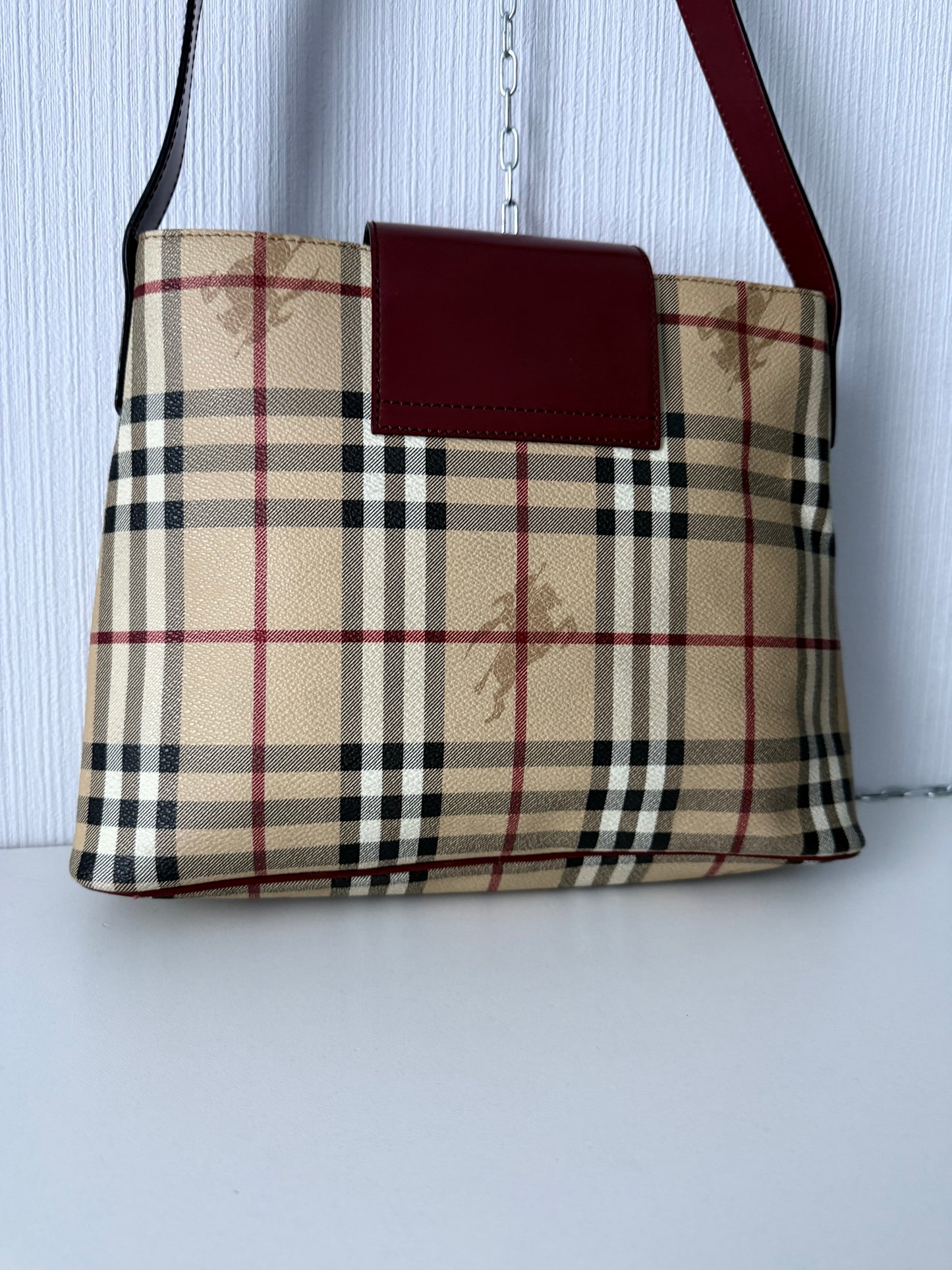 Burberry Nova Check Shoulder Bag with Wallet