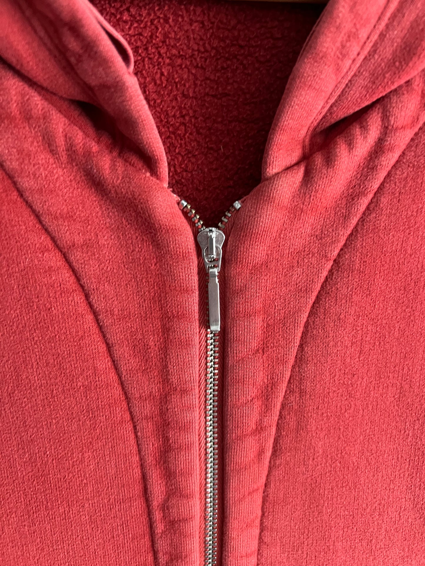 Stone Island AW05 Mens Red Zip Hoodie