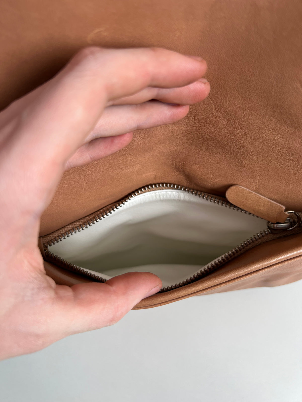 Maison Martin Margiela X H&M Light Brown Leather Tote Bag