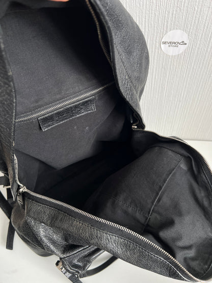 Balenciaga Black Leather Backpack