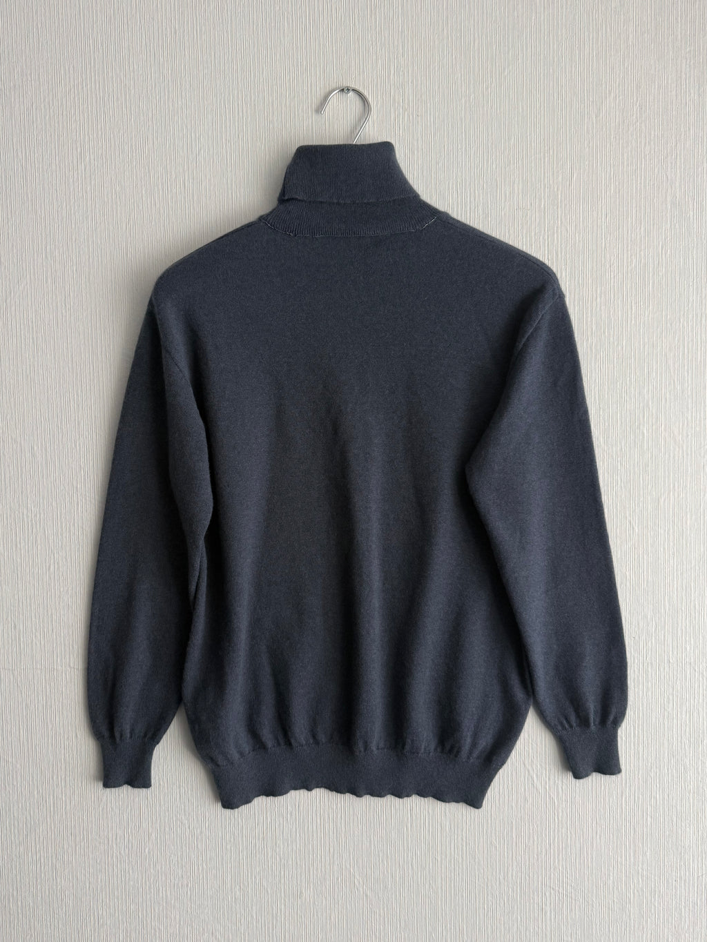Brunello Cucinelli Navy Cashmere Womens Turtleneck Sweater