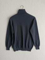 Brunello Cucinelli Navy Cashmere Womens Turtleneck Sweater