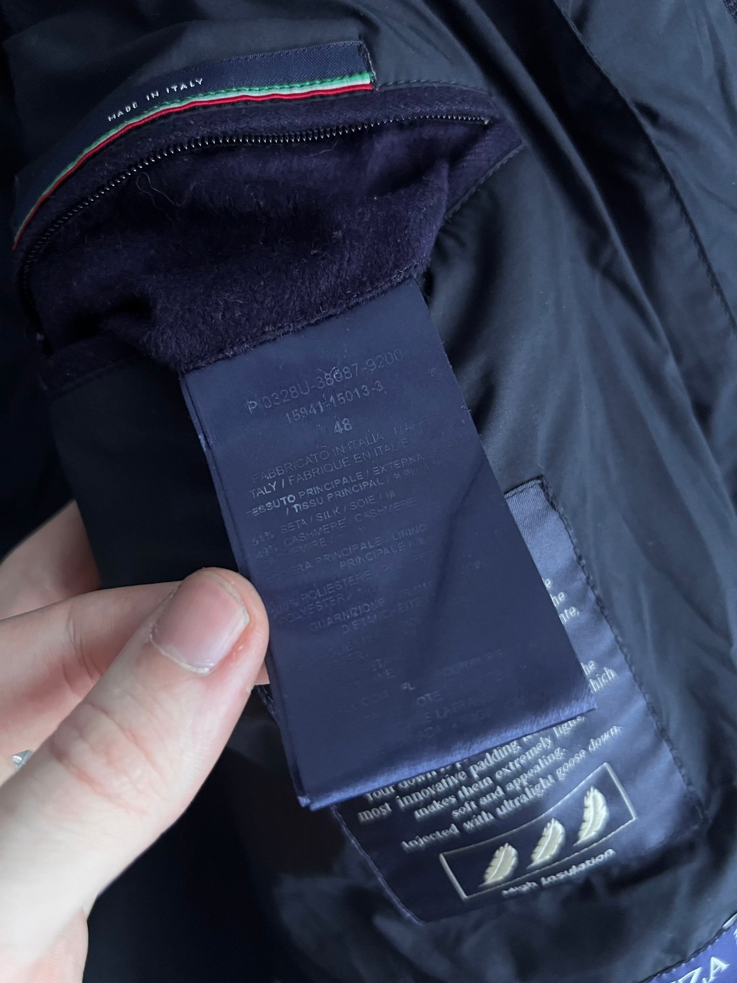 Herno Polar-Tech Silk Cashmere Blend Quilted Down-Filled Parka with Fur Hood