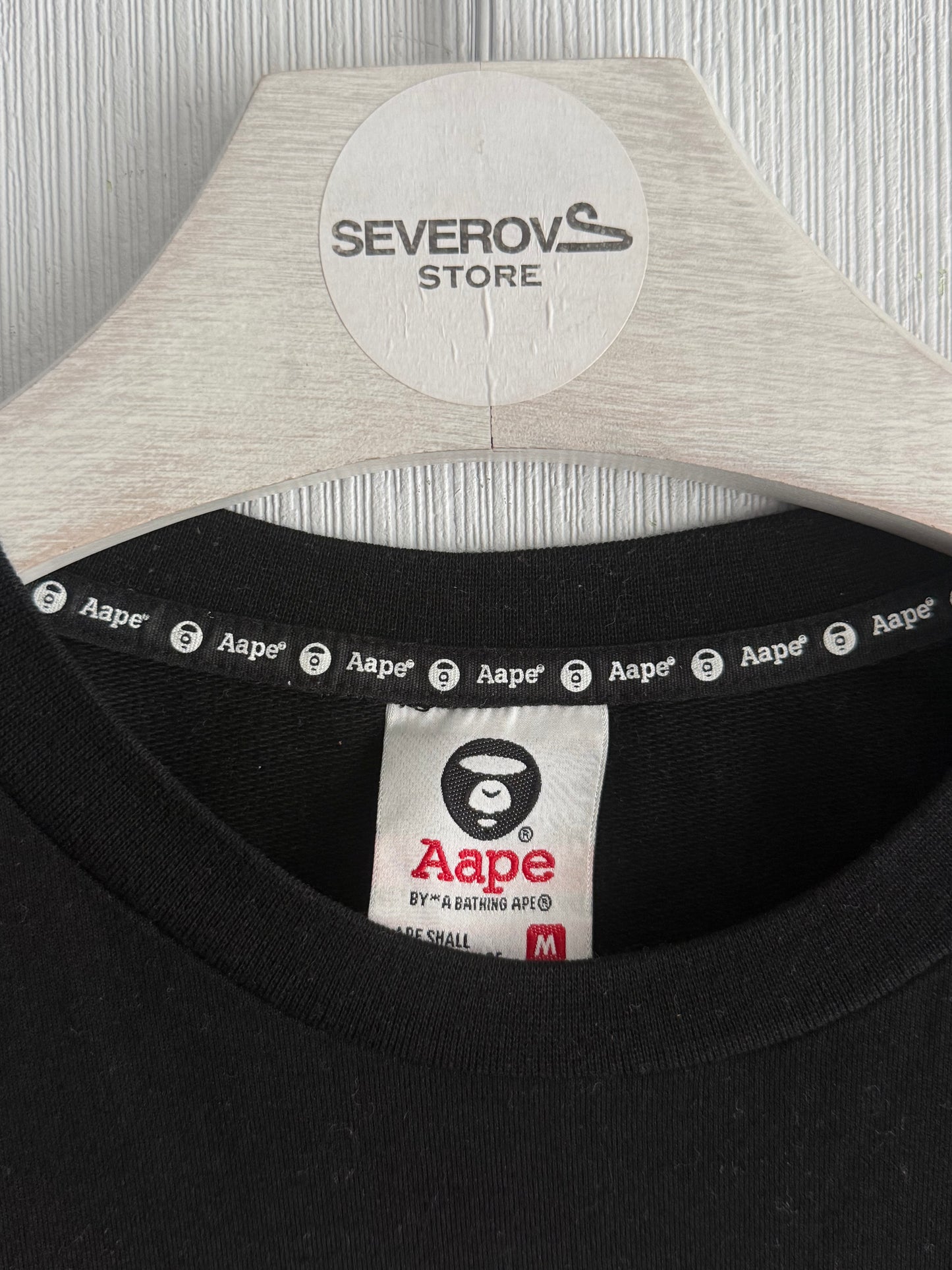 Bape Black Cotton Longsleeve T-shirt