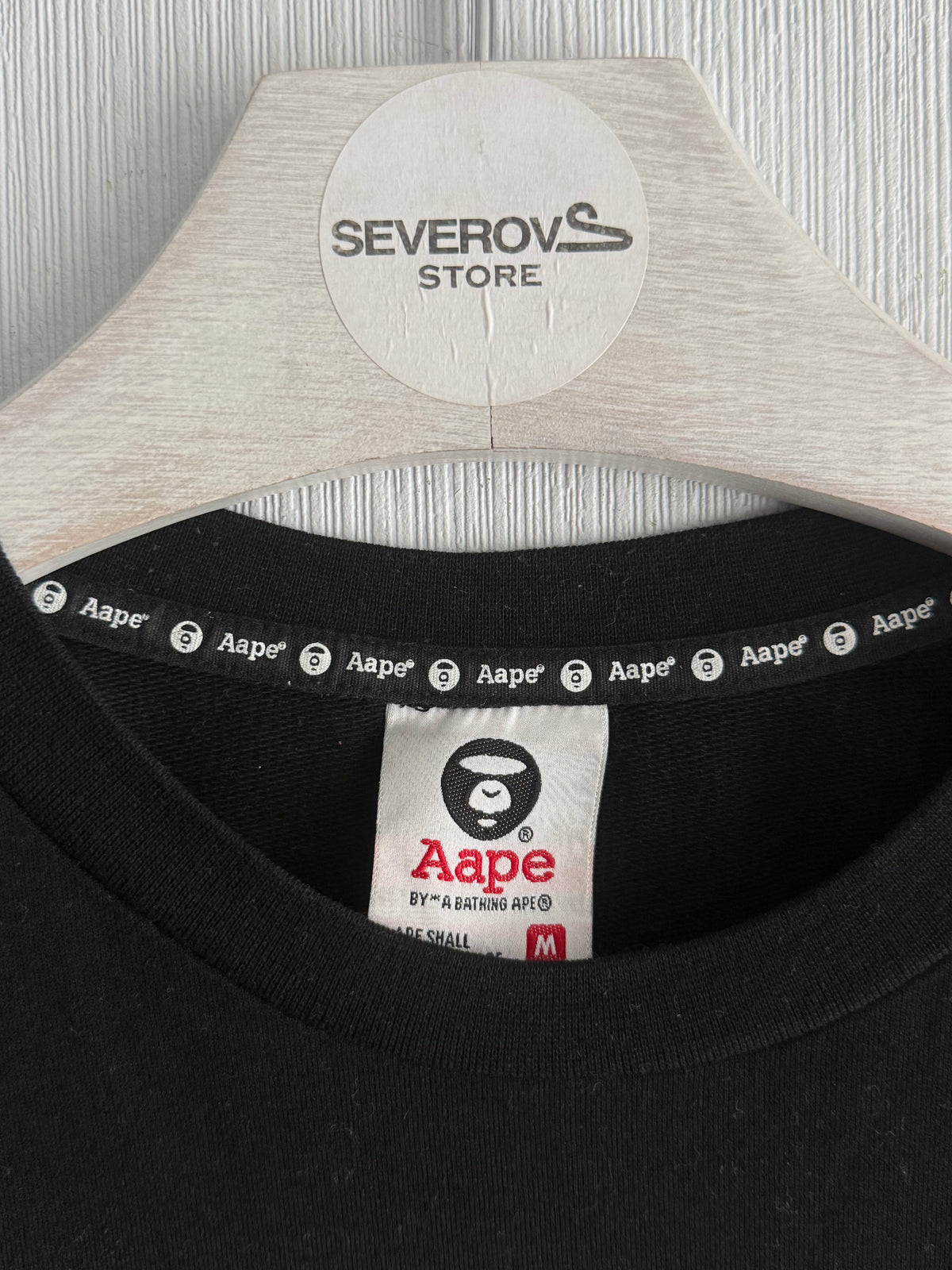 Bape Black Cotton Longsleeve T-shirt