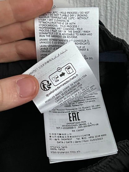 Moncler Black Cotton Mens Cargo Pants