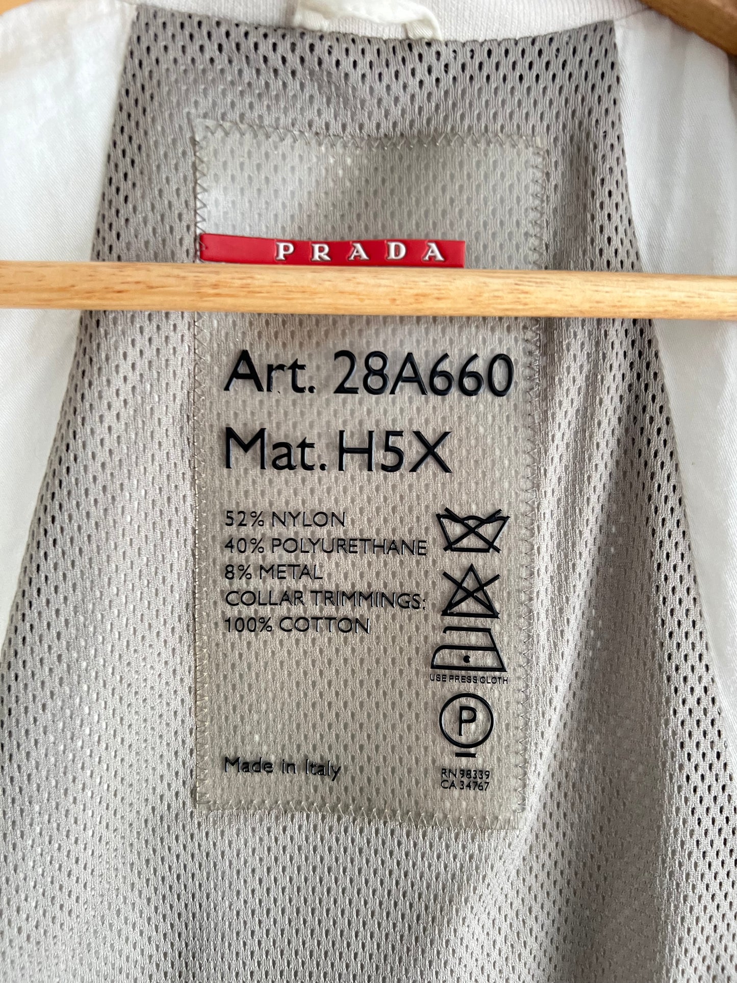 Prada Sport Vintage Red Tab Women's Nylon Jacket