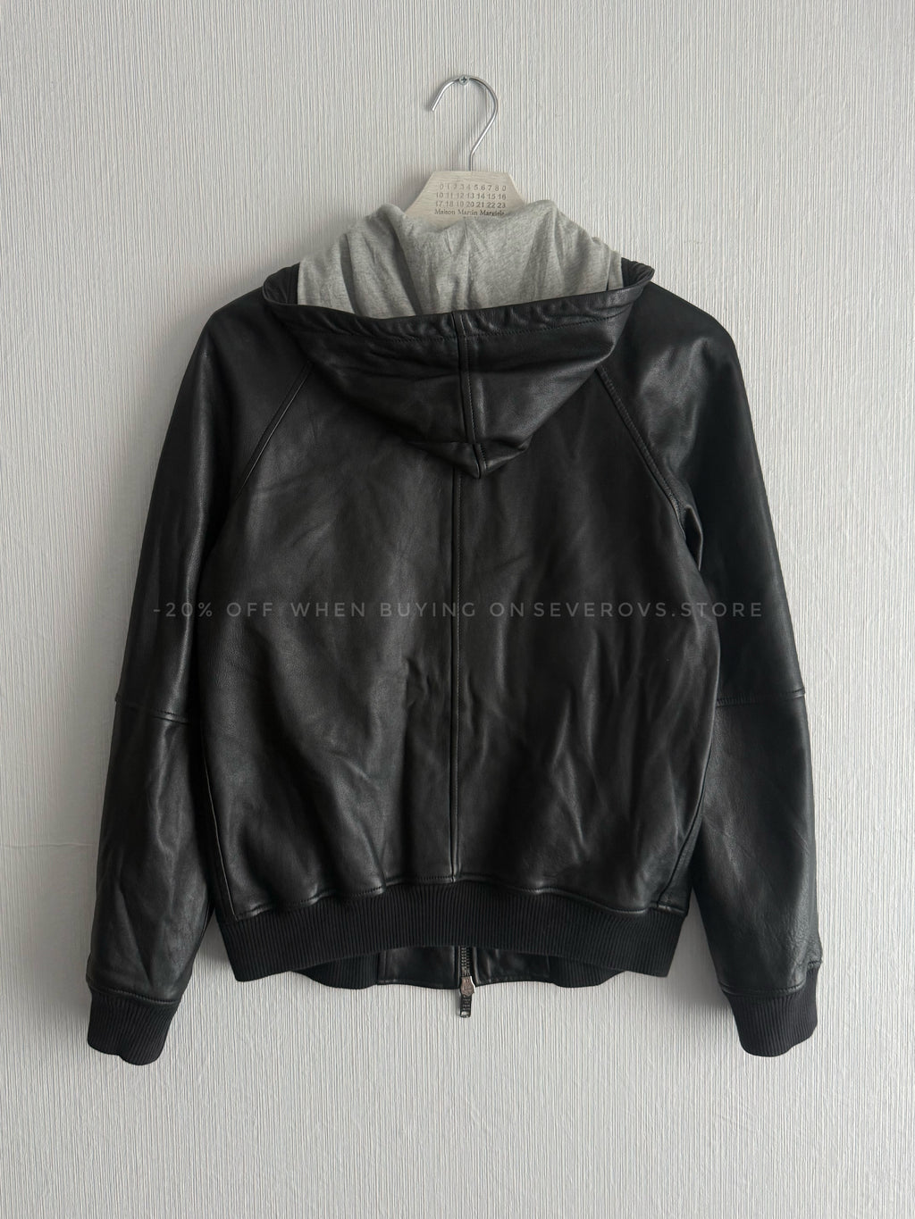 Marc by Marc Jacobs Leather Hoodie Jacket