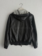 Marc by Marc Jacobs Leather Hoodie Jacket