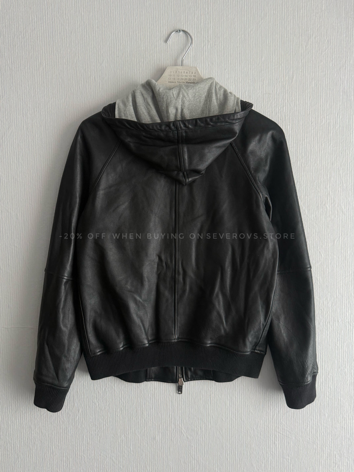 Marc by Marc Jacobs Leather Hoodie Jacket
