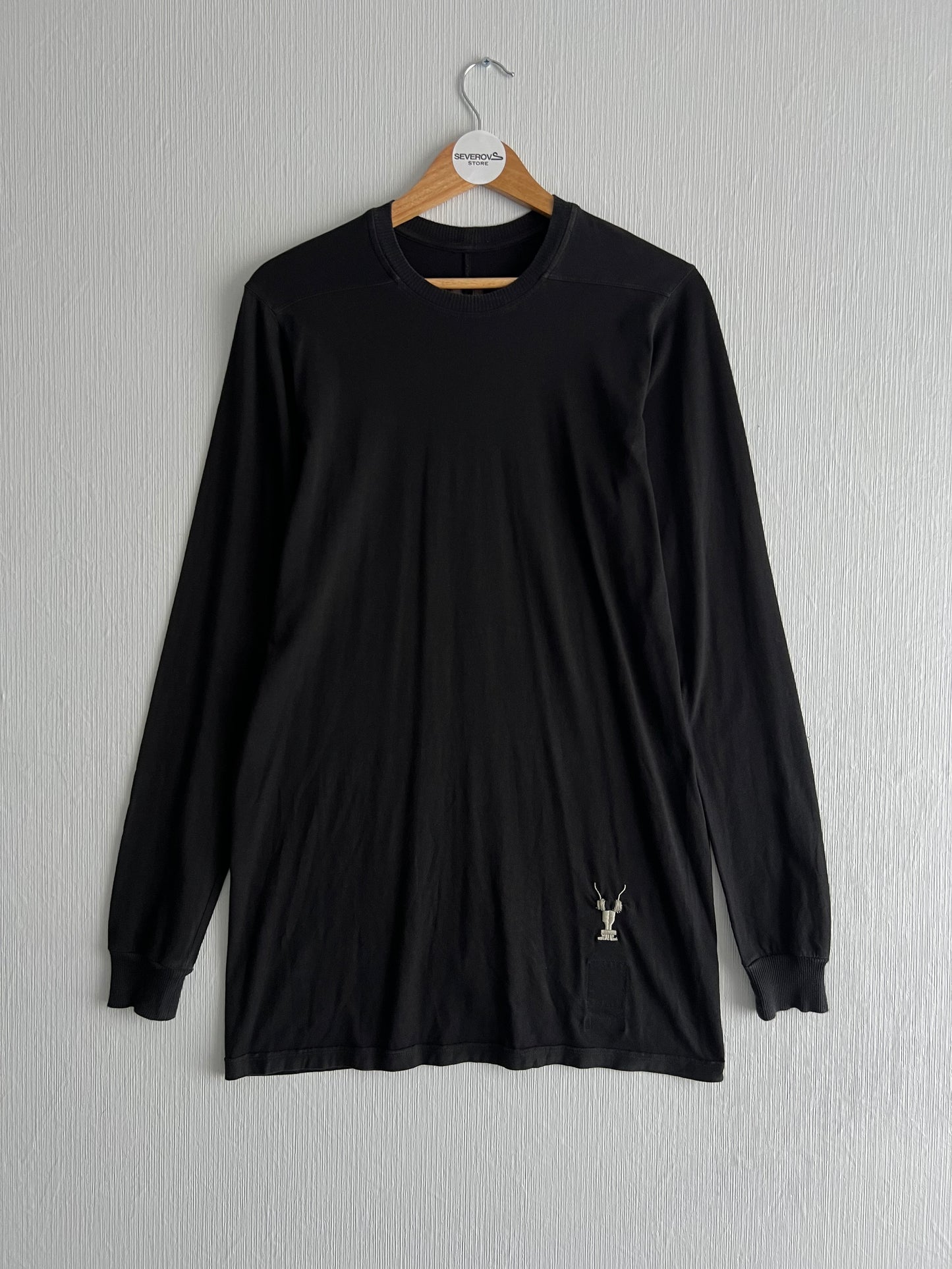 Rick Owens DRKSHDW Long Sleeve Level Logo T-shirt