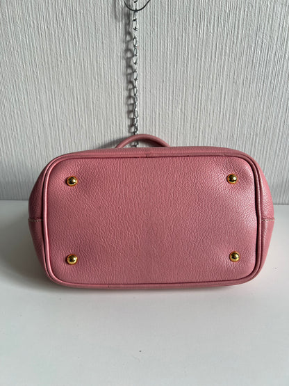 Miu Miu Tote Pink Leather Handbag Bag