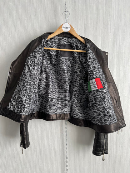 Philipp Plain Women’s Leather Biker Jacket