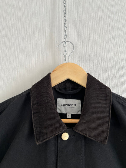 Carhartt WIP Black Canvas Mens Jacket Michigan Coat