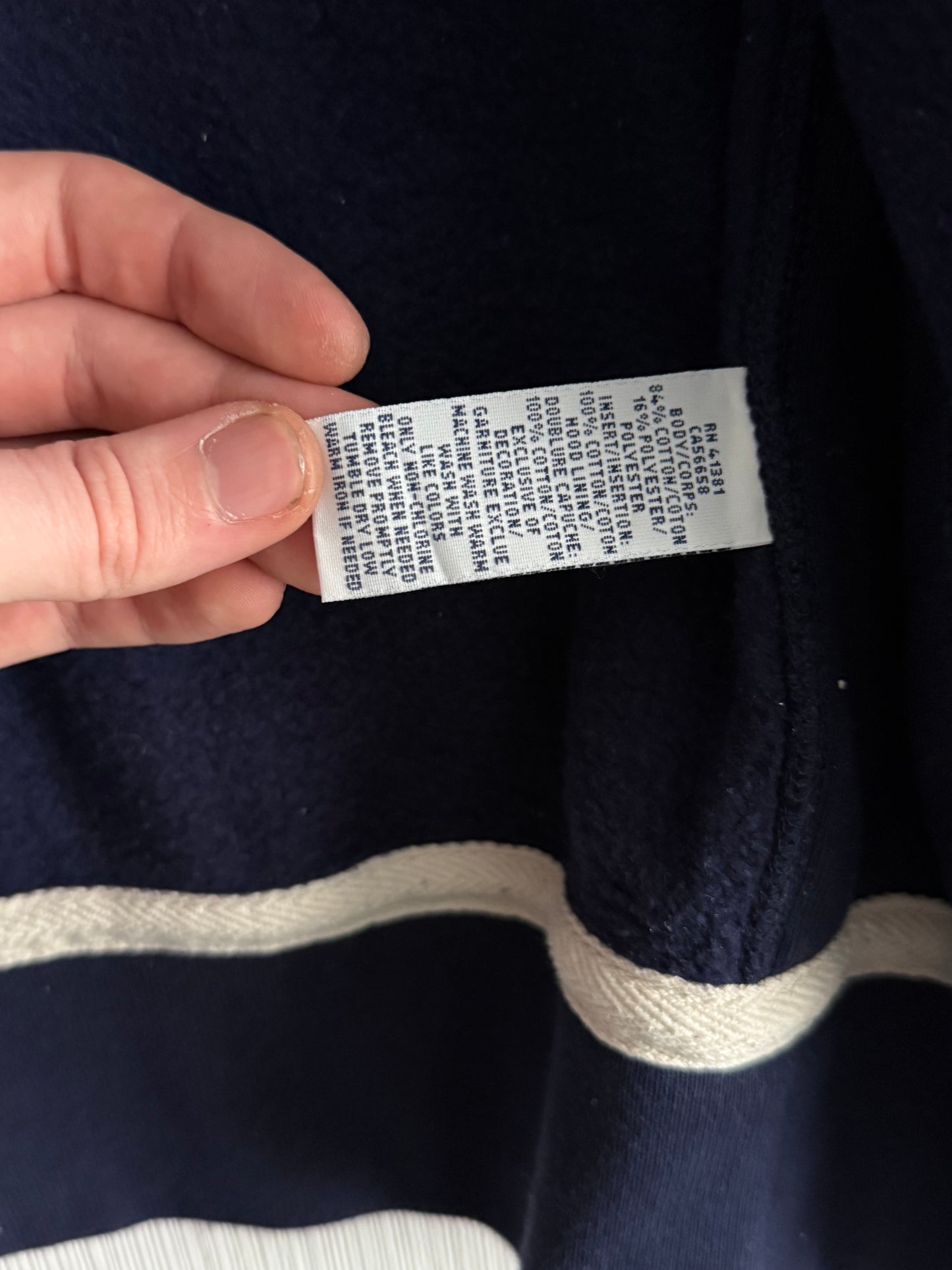 Polo Ralph Lauren Navy Cotton Zip Hoodie