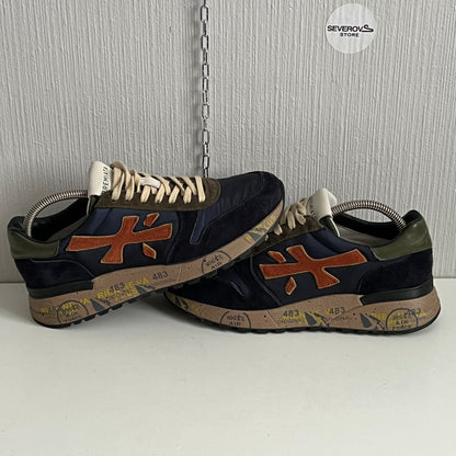 Premiata Mick Var.6419 Mens Navy Suede Shoes