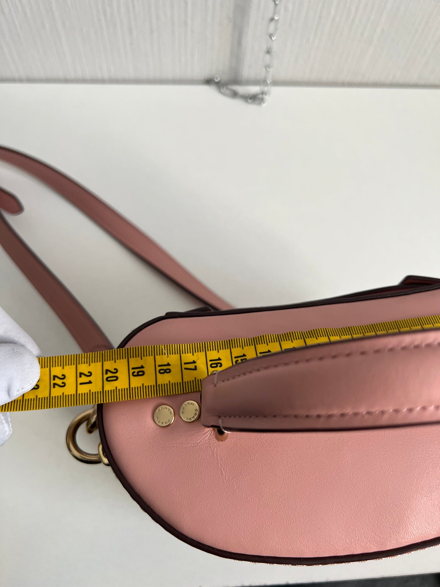 COACH Selena Gomez Pink Trail Bag