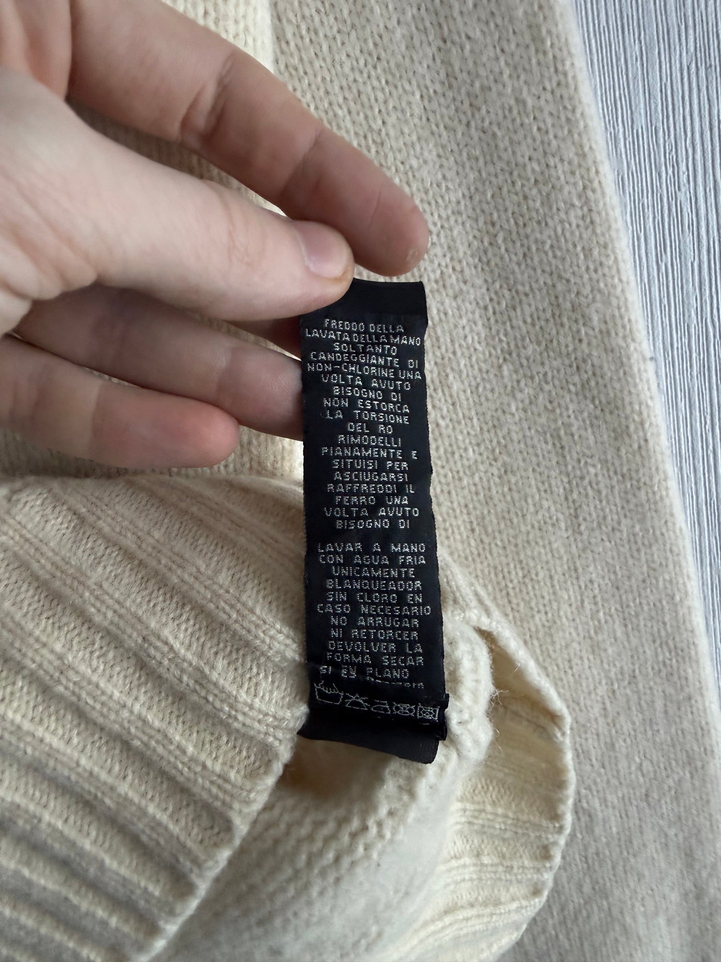 Polo Ralph Lauren American Flag Cream Wool Sweater