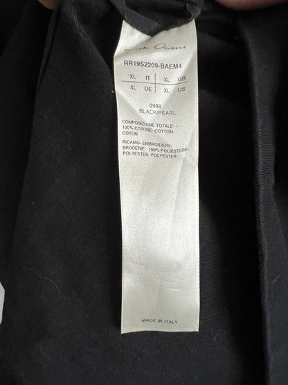 Rick Owens Embroidered Geometric Stitch Hoodie SS19 Babel