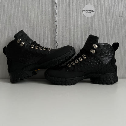 1017 ALYX 9SM x Roa Black Ostrich Hiking Boots