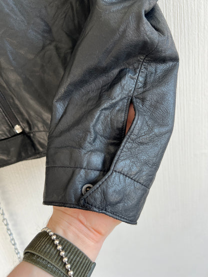 Levi’s Asymmetrical Crinkled Real Leather Jacket