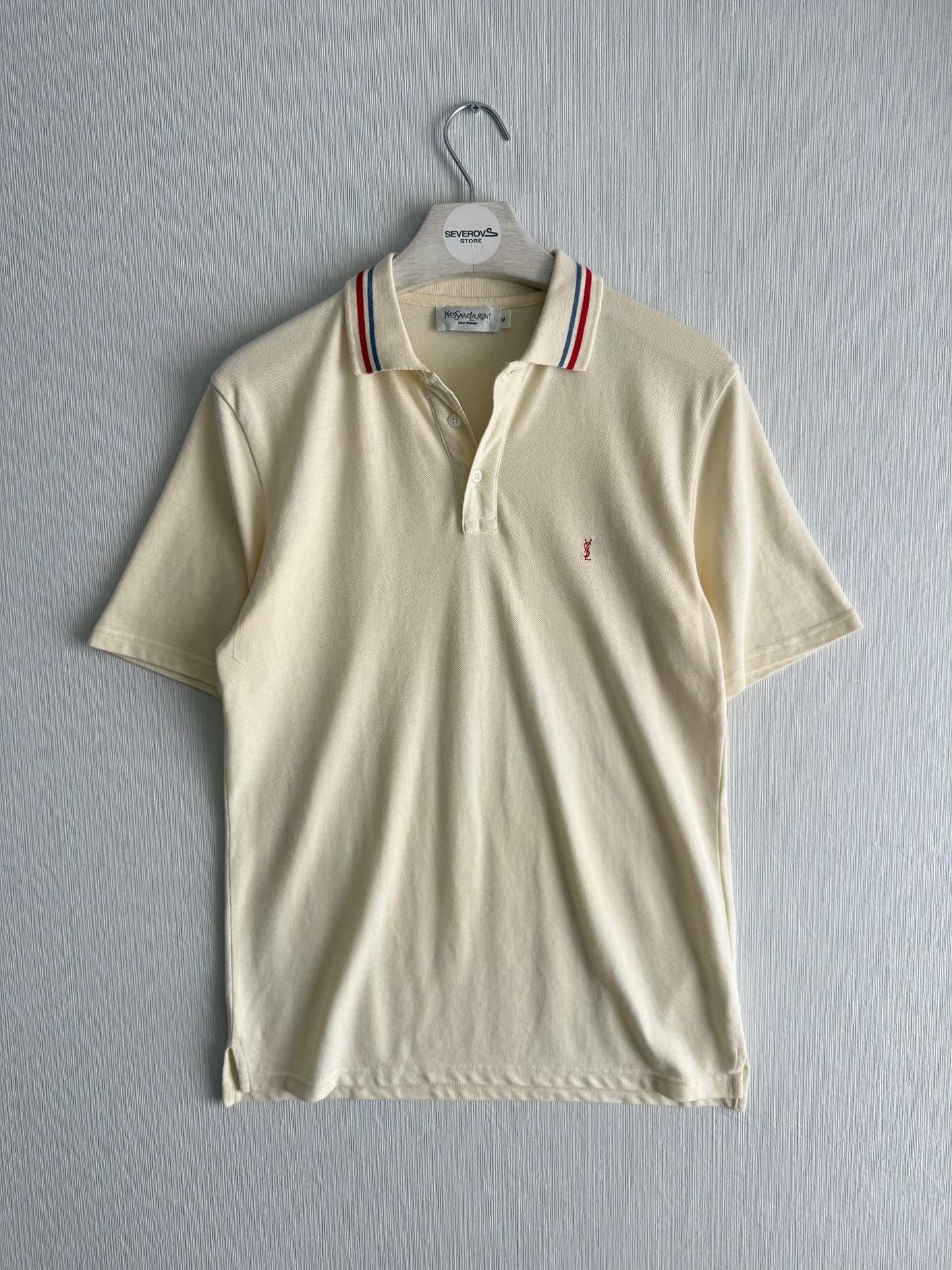 YSL Yves Saint Laurent Beige Men’s Polo Shirt
