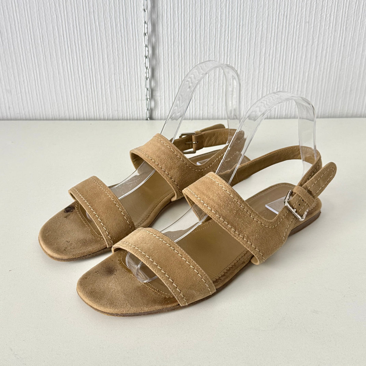 Loro Piana Suede Slingback Sandals