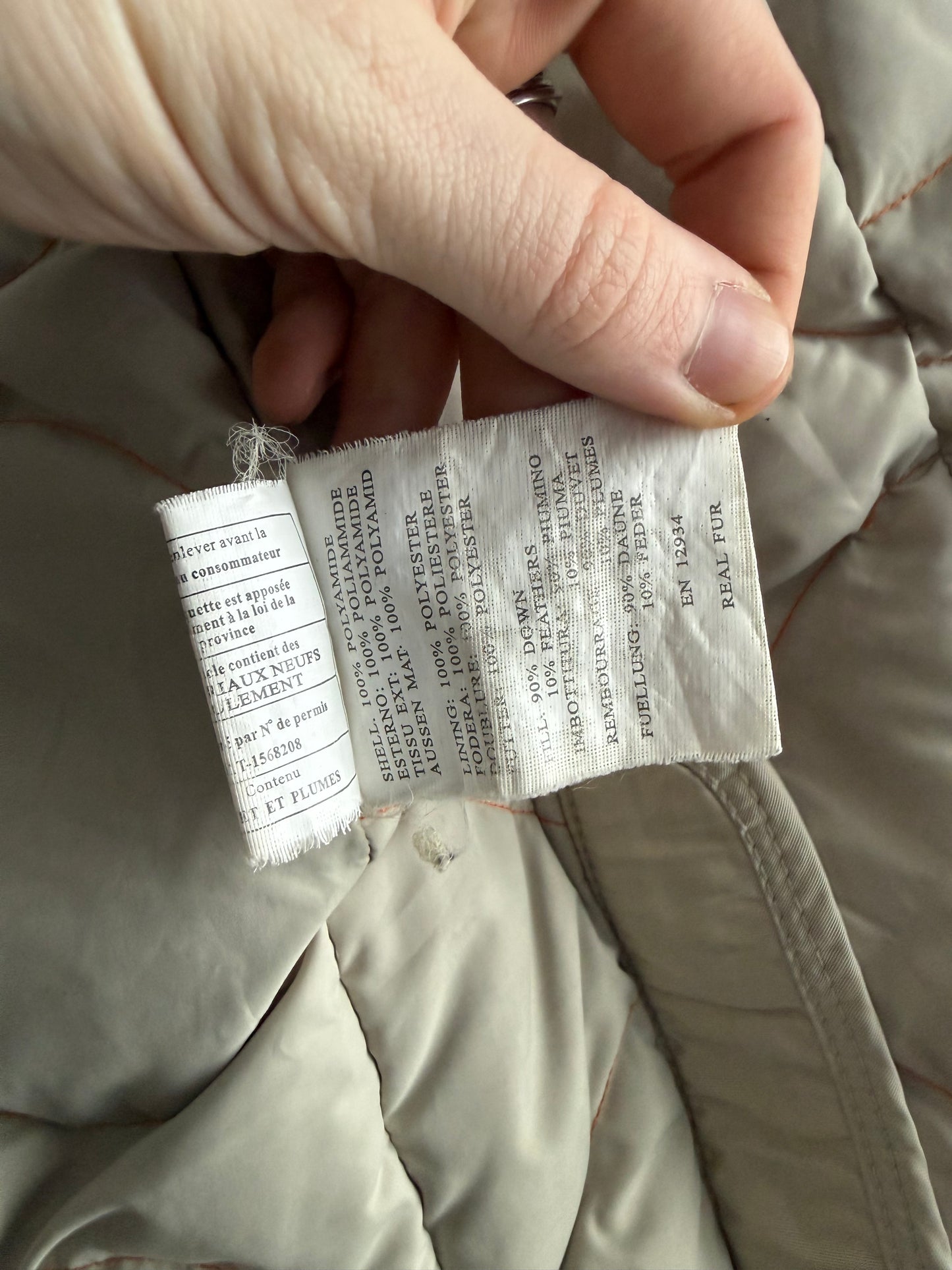 Parajumpers Beige Fur Hooded Kodiak Long Parka Coat