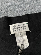 Maison Martin Margiela Line 1 Dark Grey Spiral Zipper Jumper – Fall 2012