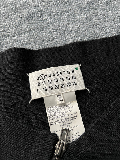 Maison Martin Margiela Line 1 Dark Grey Spiral Zipper Jumper – Fall 2012